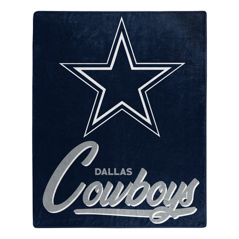 Dallas Cowboys 50" x 60" Signature Royal Plush Throw Blanket