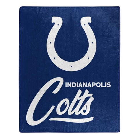 Indianapolis Colts 50" x 60" Signature Royal Plush Throw Blanket