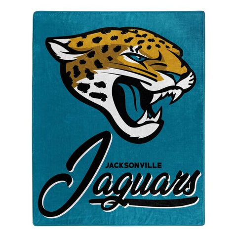 Jacksonville Jaguars 50" x 60" Signature Royal Plush Throw Blanket