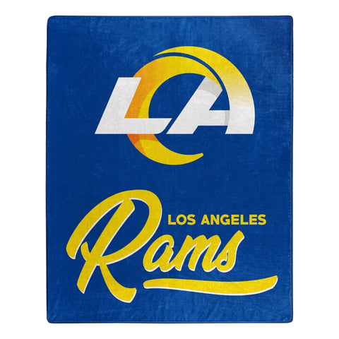 Los Angeles Rams 50" x 60" Signature Royal Plush Throw Blanket