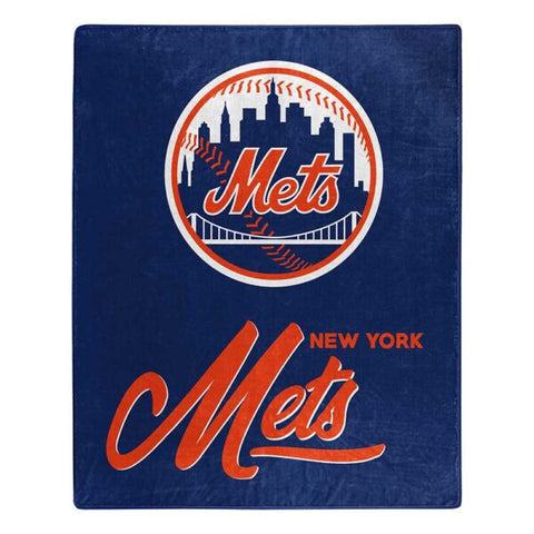 New York Mets 50" x 60" Signature Royal Plush Throw Blanket