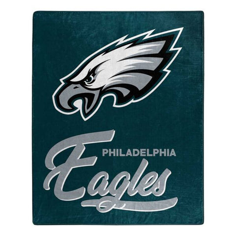 Philadelphia Eagles 50" x 60" Signature Royal Plush Throw Blanket