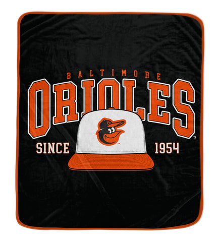 Baltimore Orioles 50" x 60" Vintage Arch Block Blanket