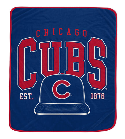Chicago Cubs 50" x 60" Vintage Arch Block Blanket