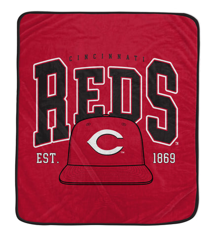 Cincinnati Reds 50" x 60" Vintage Arch Block Blanket