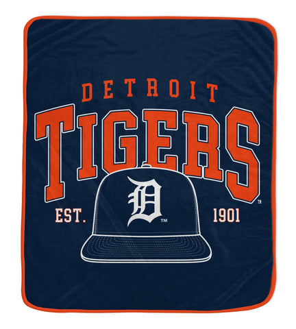Detroit Tigers 50" x 60" Vintage Arch Block Blanket