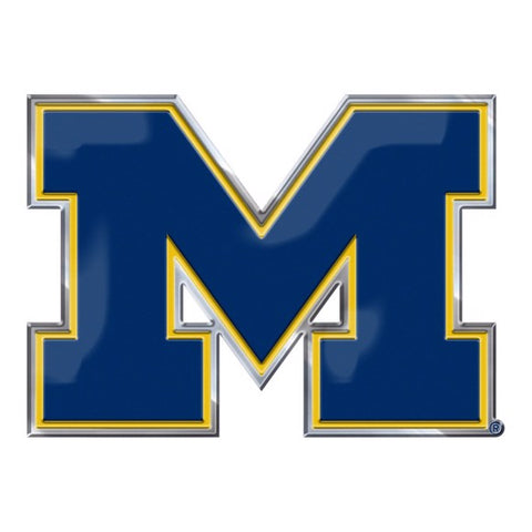 Michigan Wolverines Auto Emblem Color
