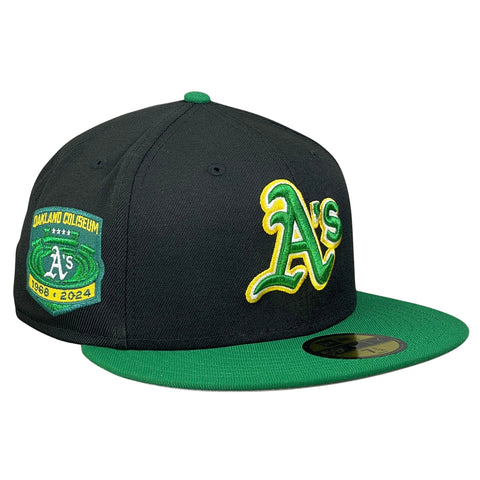 59FIFTY Oakland Athletics Black/Kelly Green/Gray Oakland Coliseum Patch