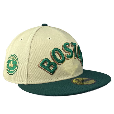 59FIFTY Boston Celtics Vegas Gold/Green/Gray City Edition Patch