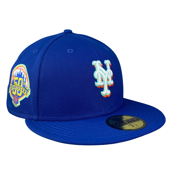 Blue New Era MLB New York Mets 50th Anniversary 59FIFTY Cap