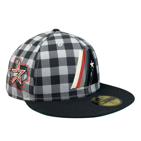 Houston Astros Black/Gray with Green UV Texas State Sidepatch 5950 Fitted Hat