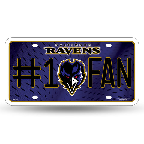 Baltimore Ravens #1 Fan License Plate