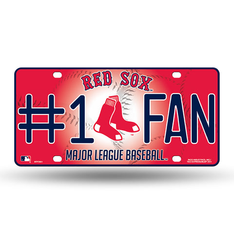 Boston Red Sox #1 Fan License Plate