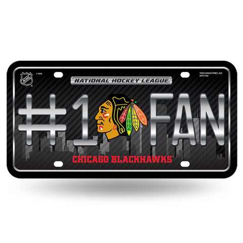 Chicago Blackhawks #1 Fan License Plate