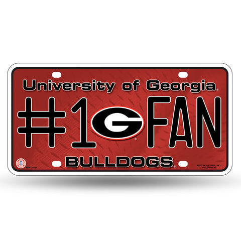 Georgia Bulldogs #1 Fan License Plate