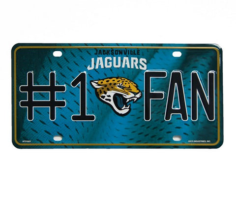 Jacksonville Jaguars #1 Fan License Plate