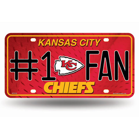 Kansas City Chiefs #1 Fan License Plate