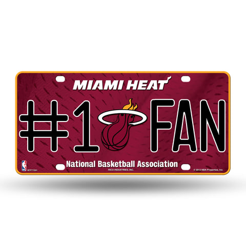 Miami Heat # 1 Fan License Plate