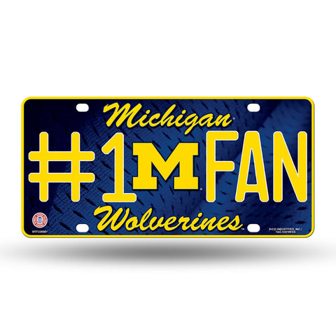 Michigan Wolverines #1 Fan License Plate