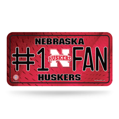 Nebraska Cornhuskers #1 Fan License Plate
