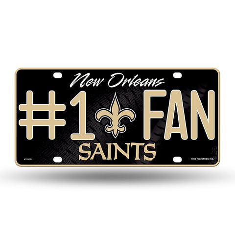 New Orleans Saints #1 Fan License Plate