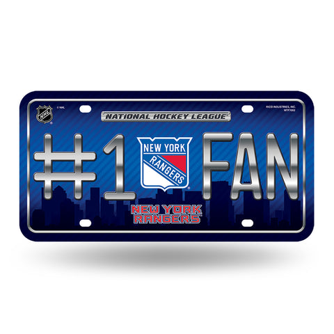 New York Rangers #1 Fan License Plate