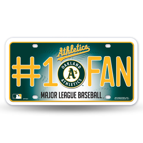 Oakland Athletics #1 Fan License Plate