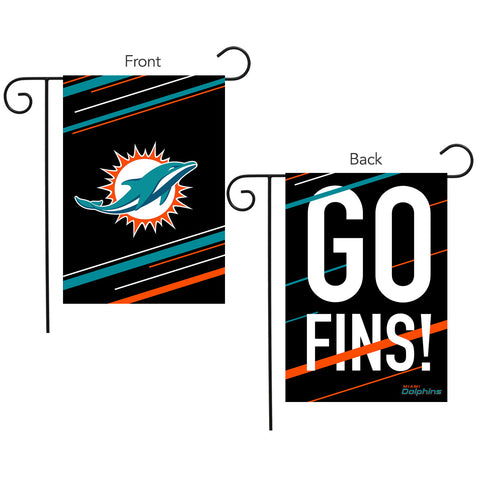 Miami Dolphins Slogan Double Sided Garden Flag