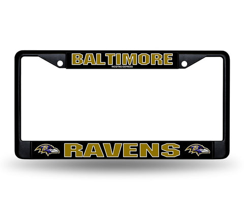 Baltimore Ravens Black Chrome License Plate Frame