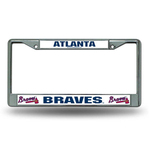 Atlanta Braves Chrome License Frame S