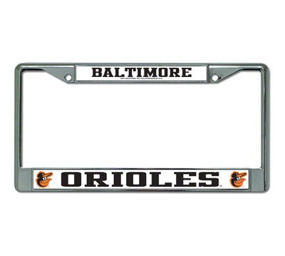 Baltimore Orioles Chrome License Plate Frame