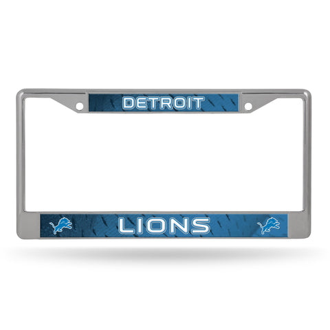 Detroit Lions Chrome License Plate Frame