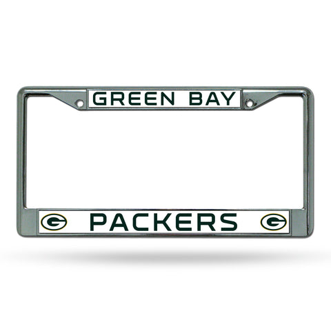 Green Bay Packers Chrome License Plate Frame