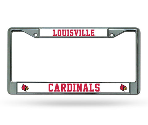 Louisville Cardinals Chrome License Frame S