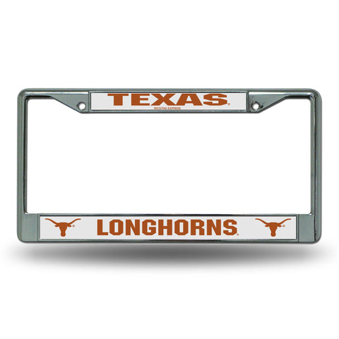 Texas Longhorns Chrome License Frame S