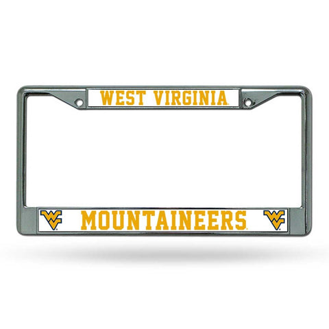 West Virginia Mountaineers Chrome License Frame S