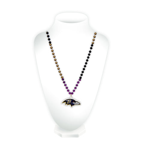 Baltimore Ravens Sport Beads With Medallion