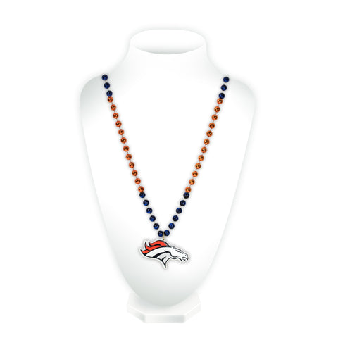 Denver Broncos Sport Beads With Medallion