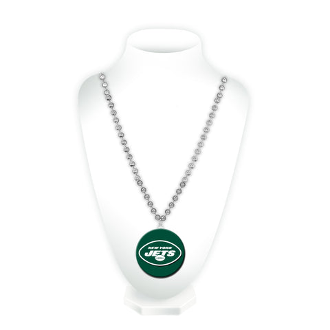 New York Jets Sport Beads With Medallion