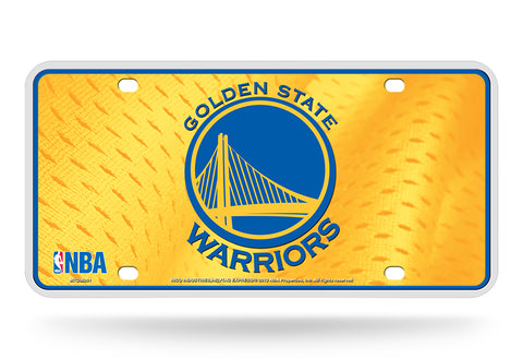 Golden State Warriors Metal Logo License Plate