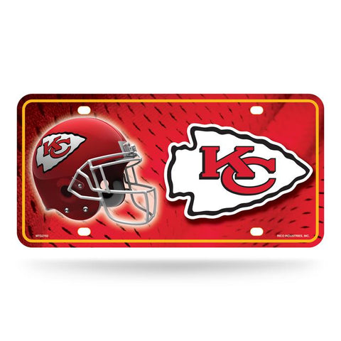 Kansas City Chiefs Metal Logo License Plate