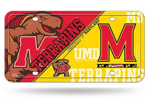 Maryland Terrapins Metal Logo License Plate