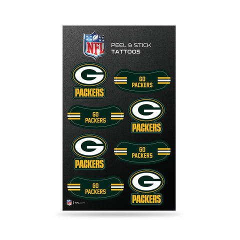 Green Bay Packers Peel N Stick Tattoos