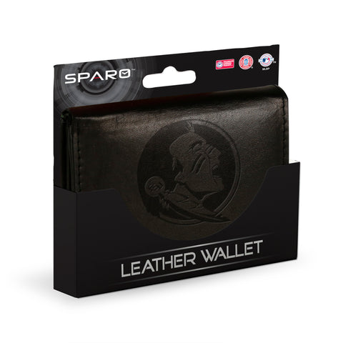 Florida State Seminoles Embossed Trifold Wallet - Black
