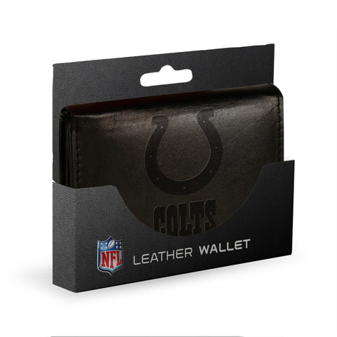 Indianapolis Colts Embossed Trifold Wallet - Black