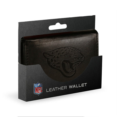 Jacksonville Jaguars Embossed Trifold Wallet - Black