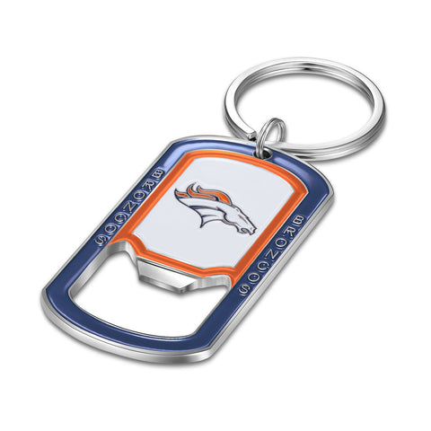 Denver Broncos Full Color Bottle Opener Key Chain