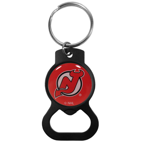 New Jersey Devils Bottle Opener Key Chain - Black