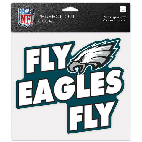 Philadelphia Eagles 8" x 8" Perfect Cut Color Decal - Slogan