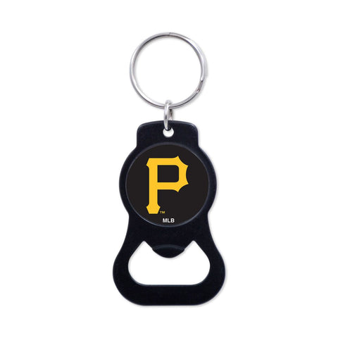 Pittsburgh Pirates Black Bottle Opener Key Ring